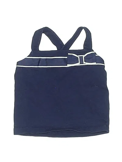 Pre-owned Janie And Jack Babies' Tank Top Blue Halter Neckline Tops