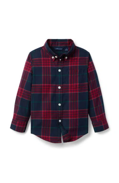 Janie And Jack Kids'  Tartan Poplin Shirt In Multi