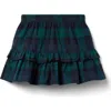 Janie And Jack Tartan Ruffle Skirt In Green