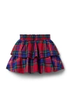 Janie And Jack Tartan Tiered Skirt In Red