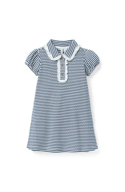 Janie And Jack Babies'  Textured Striped Dress In Blue