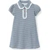 Janie And Jack Textured Striped Dress In Blue