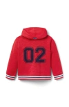Janie And Jack The Athletic Hoodie In Red