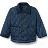 Janie And Jack The Barn Quilted Jacket In Blue