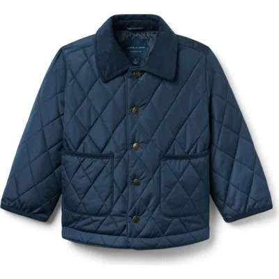 Janie And Jack Kids'  The Barn Quilted Jacket In Blue