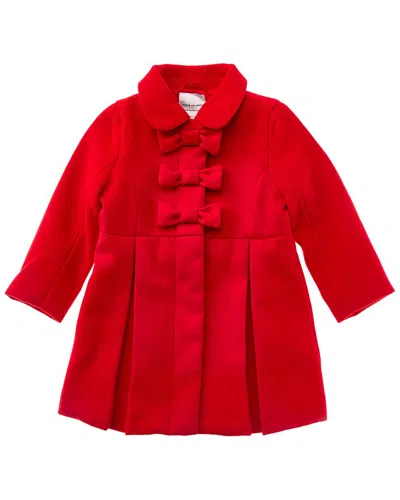 Janie And Jack The Bow Coat In Red