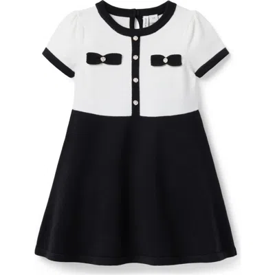 Janie And Jack Babies'  The Bow Sweater Dress In Black