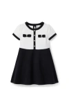 Janie And Jack The Bow Sweater Dress In Black