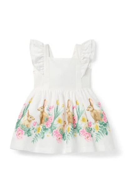 Janie And Jack Kids'  The Bunny Border Dress In White