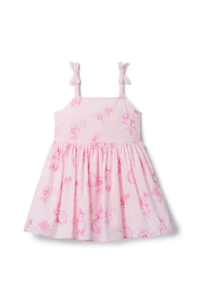Janie And Jack Babies'  The Bunny Bouquet Dress In Pink