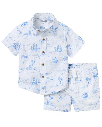 Janie And Jack Kids' The Cabana Matching Set In Blue