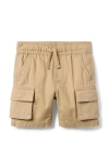 Janie And Jack The Cargo Pull-on Short In Brown