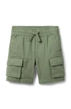 Janie And Jack The Cargo Pull-on Short In Green