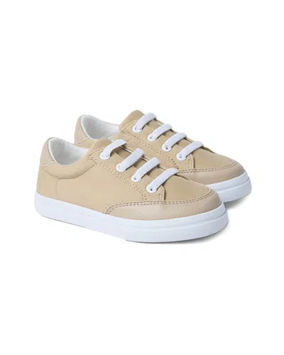 Janie And Jack The Classic Canvas Sneaker In Brown
