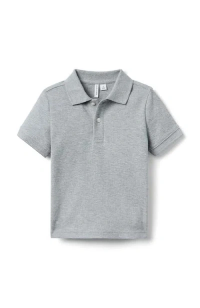 Janie And Jack Babies'  The Classic Pique Polo In Gray