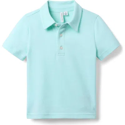 Janie And Jack Babies'  The Classic Pique Polo In Blue