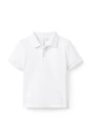Janie And Jack The Classic Pique Polo In White