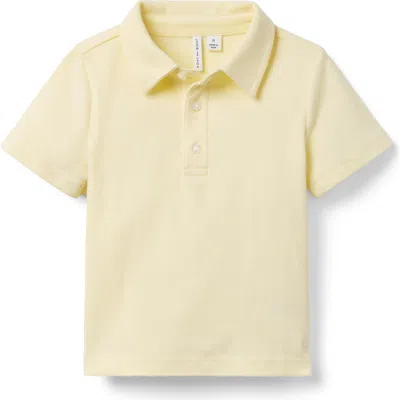 Janie And Jack Babies'  The Classic Pique Polo In Yellow