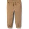 Janie And Jack The Classic Twill Jogger In Brown