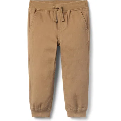 Janie And Jack Kids'  The Classic Twill Jogger In Brown
