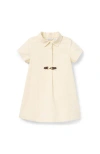 Janie And Jack The Corduroy Bridle Bit Dress In White