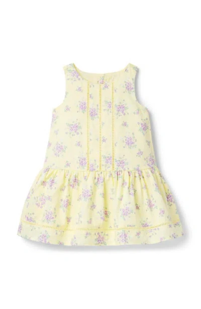 Janie And Jack Kids'  The Corduroy Meadow Dress In Yellow