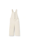 Janie And Jack The Corduroy Overall In White
