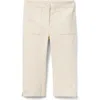 Janie And Jack The Corduroy Patch Pocket Pant In White