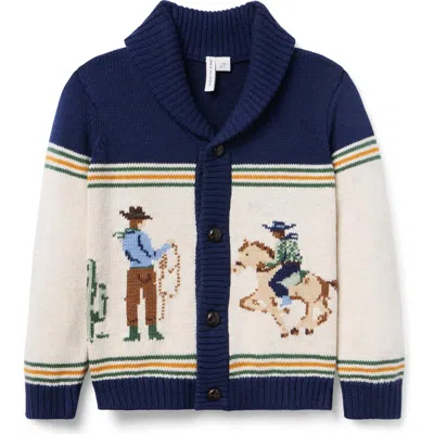 Janie And Jack Babies'  The Cowboy Cardigan In Multi