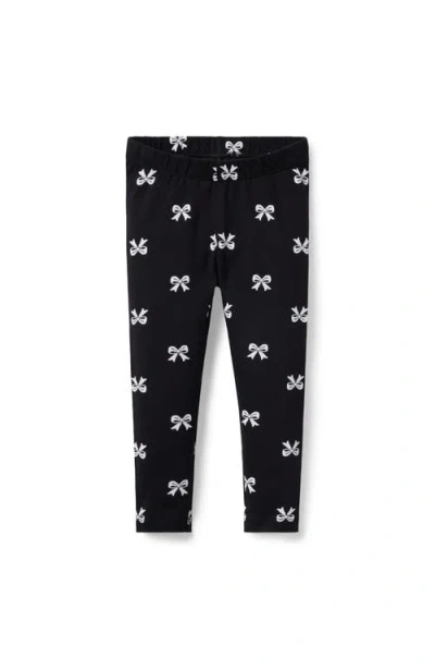 Janie And Jack Kids'  The Everyday Bow Legging In Black
