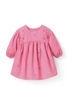 Janie And Jack The Floral Embroidered Corduroy Dress In Pink
