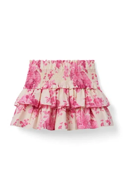 Janie And Jack Kids'  The Hailey Smocked Skirt In Pink