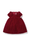 Janie And Jack The Holiday Velvet Baby Dress In Red
