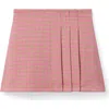 Janie And Jack The Houndstooth Pleated Skirt In Pink