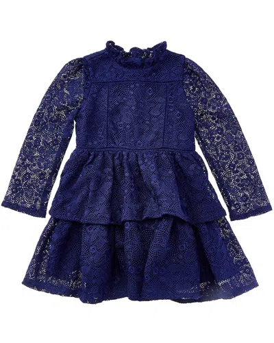 Janie And Jack The Layered Lace Party Dress In Blue