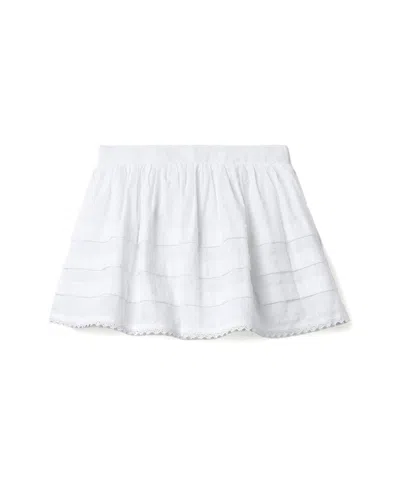 Janie And Jack The Pintuck Skirt In White
