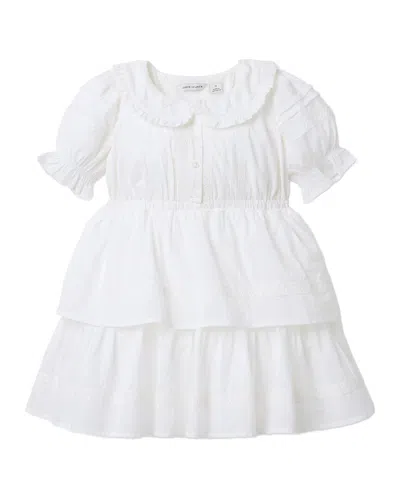 Janie And Jack Kids' The Pintuck Tiered Dress In White