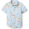 Janie And Jack Babies'  The Poplin Shirt In Blue