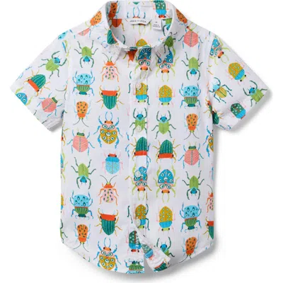 Janie And Jack Babies'  The Poplin Shirt In Multi