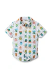 Janie And Jack Kids'  The Poplin Shirt In Bug Friends
