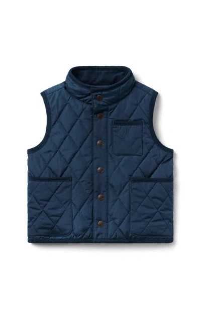 Janie And Jack Babies'  The Quilted Vest In Blue