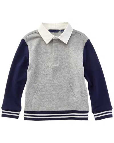 Janie And Jack The Rugby Sweatshirt In Gray