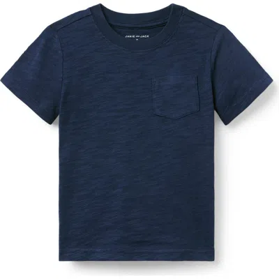 Janie And Jack Babies'  The Slub Tee In Blue