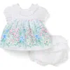 Janie And Jack The Spring Garden Dress In White