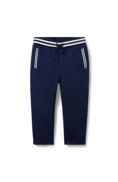 Janie And Jack Kids'  The Stripe French Terry Jogger In Blue