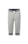 Janie And Jack The Stripe French Terry Jogger In Gray