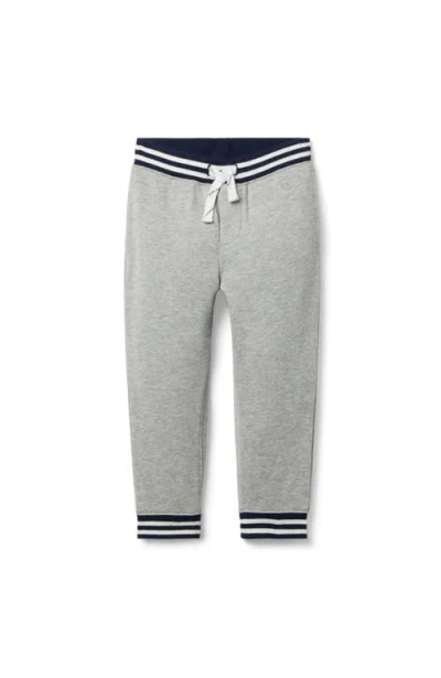 Janie And Jack Kids'  The Stripe French Terry Jogger In Gray