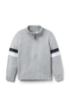 Janie And Jack The Stripe Sweater Jacket In Gray