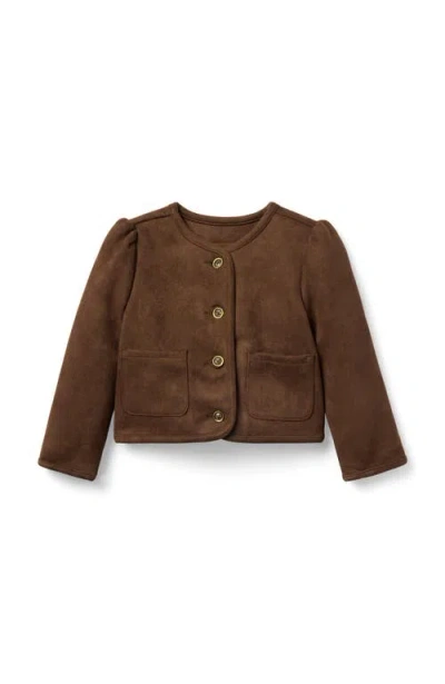JANIE AND JACK JANIE AND JACK THE SUEDED PUFF SLEEVE JACKET