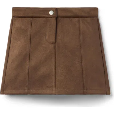 Janie And Jack Kids'  The Sueded Skirt In Brown